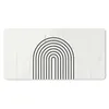 MuchoWow® Mauspad Mousepad Regenbogen - Schwarz - Weiß Produktbild-Vorschau 1