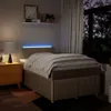 Boxspringbett mit Matratze Creme 120x200 cm Stoff Produktbild-Vorschau 5