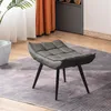M MCombo Sitzhocker Fußstütze mit Metallbeinen, Eleganter Produktbild-Vorschau 2