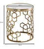 FineBuy Table d'appoint Véritable marbre blanc 44x44x55 cm Voir les images du produit 3