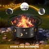 Neu Holzkohlegrill Campinggrill mit BBQ Grillrosten und Produktbild-Vorschau 6