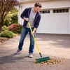 Krallenbesen 45cm Teleskopstiel gebogene Borsten Produktbild-Vorschau 1