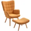 Fauteuil HOMCOM avec repose-pieds, fauteuil à oreilles à Voir les images du produit 1
