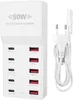 Nabíjačka USB-C, 50 W, nabíjací stojan pre viacero Náhľad obrázku produktu 1