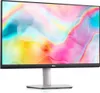 A Dell monitor on a stand, displaying a colorful abstract wallpaper. Podgląd zdjęcia produktu
