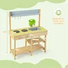 hölzerne Matschküche Outdoor für Jungen und Mädchen, Kinder Produktbild-Vorschau 5