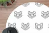 MuchoWow® Mauspad Mousepad Fuchs - Muster - Formen 30x30 cm Produktbild-Vorschau 2