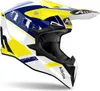 Airoh Wraaap Feel Motocross Helm, weiß/gelb/blau, L (59/60) Produktbild-Vorschau 2