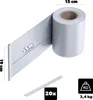 KADAX PVC stínící pásy 35 m x 19 cm, šedé pro dvojitý plot, Náhled obrázku produktu 2