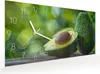 Wanduhr aus Glas mit Motiv Avocado Anschnitt- 60 x 30 cm - Produktbild-Vorschau 2