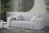 Sofaset Designersofa NANCY 3-2-1 in Stoff Neve Hellgrau Produktbild-Vorschau 3