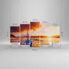 Bild auf Leinwand - Leinwandbild - Ufer Boot Strand - Produktbild-Vorschau 3