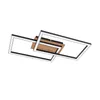 ZMH LED Plafonnier Moderne Bois 3000K Blanc Chaud Noir Voir les images du produit 9
