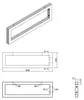 Sapho Konsole, 490x150x20 mm, gelakte staal, mat goud Productafbeelding-voorbeeld 2