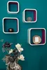 Regalwürfel Cubic Kim 4er Set MDF Weiß&Lila Produktbild-Vorschau 3