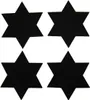 Four black six-pointed stars arranged in a 2x2 grid on a white background. Produktbild-Vorschau