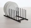 Organizer per piatti e coperchi in metallo nero, stile Anteprima dell’immagine prodotto 10