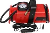 A red and black auto compressor with a gauge and accessories is shown against a white background. Náhled obrázku produktu