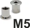 Deckenbefestiger M10x1, kurz M5 Bodengewinde | vernickelt Produktbild-Vorschau 3