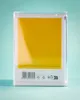 A clear protective display case for Funko POP! figures, showing the back with product information and a yellow insert. Anteprima dell’immagine prodotto