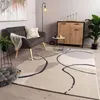 TT Home Wohnzimmer Teppich Kurzflor Modern Abstraktes Produktbild-Vorschau 1