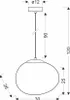 Lampada a sospensione STONES bianco-nera 1xE27x40W in Anteprima dell’immagine prodotto 6