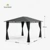 Blumfeldt Mondo Pavillon 3x4 – Stahlrahmen, Mit Vorhängen, Produktbild-Vorschau 6