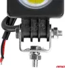 Close-up of the mounting bracket and wiring of an LED work light. Produktbild-Vorschau