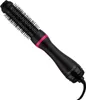 A black Revlon hair dryer and volumizer with pink accents is shown against a white background. Voir les images du produit