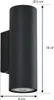 Lindby Wandleuchte Joffrey,  18 cm, schwarz, up/down, GU10 Produktbild-Vorschau 5