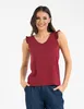 Moraj - Abbigliamento da donna, taglia L - Top rossi - Anteprima dell’immagine prodotto 2