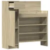 vidaXL Schuhschrank Sonoma-Eiche 100,5x28x100 cm Produktbild-Vorschau 4
