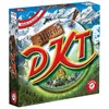 A board game box with an alpine mountain landscape and the game title prominently displayed. Produktbild-Vorschau