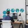 Relaxdays Filzpinnwand, 6 Stück, selbstklebende Sechsecke Produktbild-Vorschau 3