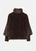 s.Oliver Fake-Fur-Jacke mit Strickärmeln – Größe 36, Produktbild-Vorschau 3