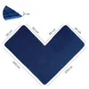 WohnDirect Eckbadematte PARIS Dunkelblau 100 x 100 x 50 cm Produktbild-Vorschau 3