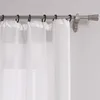 Vorhang einfarbig Voile Gardine mit Kräuselband Produktbild-Vorschau 3