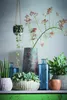 Guan Flasche Glas blau - h40xd15cm Produktbild-Vorschau 4