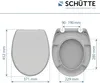 SCHÜTTE Duroplast WC sedátko GREY, WC sedátko s měkkým Náhled obrázku produktu 7