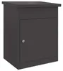 vidaXL Paketdrop-Box mit Speicher Schwarz 47,5 x 38 x 59 cm Produktbild-Vorschau 1