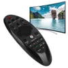 A black remote control is shown in front of a curved TV screen displaying a scenic landscape. Anteprima dell’immagine prodotto