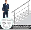 QEENTOE Treppengeländer Edelstahl Handlauf Geländer für Produktbild-Vorschau 7
