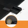 Close-up view of a black rubber heating mat with measurement callouts. Produktbild-Vorschau