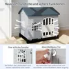 COSTWAY 75x57x68 cm Hundehütte Outdoor, wetterfestes Produktbild-Vorschau 4