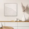 MuchoWow® - Leinwandbilder - Kunst - Weiß - Linien - Produktbild-Vorschau 6