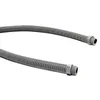 Two sections of a gray flexible conduit hose with threaded connectors are shown against a white background. Produktbild-Vorschau
