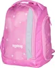A pink backpack with white stars and the brand name 'ergobag' printed on it. Náhled obrázku produktu