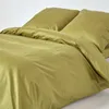 HOMESCAPES Bettwäsche Set olivgrün, Fadendichte 1000, 150 x Produktbild-Vorschau 2