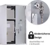 HOMCOM Medizinschrank Arzneischrank mit Schloss Edelstahl Produktbild-Vorschau 12