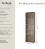 tectake® Bücherregal Lexi 60 x 30 x 190 cm Produktbild-Vorschau 5